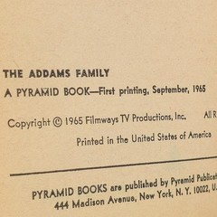 The Addams Family Jack Sharkey ©1965 1st Printing