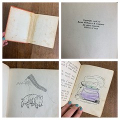 Bundle of 5 VINTAGE 1930s-1960s Children Story Books DIY REPURPOSE Shelf Decor
