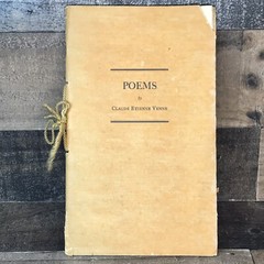 Poems by Claude Etienne Venne 1929 Signed 1945 24 Pages of Original Poetry Rare
