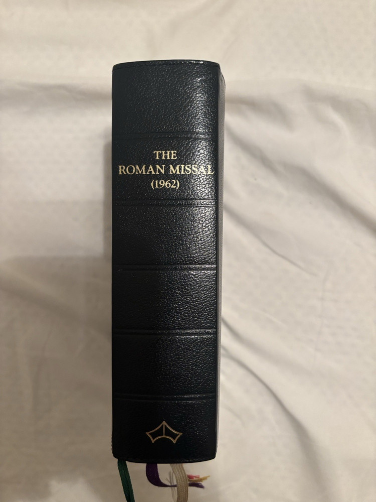 Baronius Press The Roman Missal 1962 Catholic English/Latin Leather w/ Ribbon