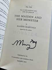 Goldsboro First Edition The Maiden and Her Monster By Maddie Martinez SIGNED
