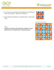 ACCUQUILT GO QUBE 8″ Block Patterns Manual – LOOP FASTENED – TOUGH JACKET