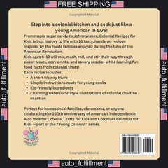Colonial Recipes for Kids: 16 Easy Colonial Recipes for Kids Ages 6?12,