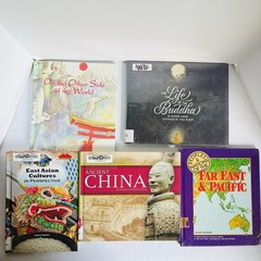 Lot Of 5 Chinese Asian Children’s Multicultural History China Buddha Japan