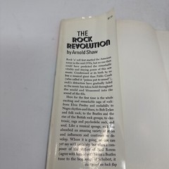 The Rock Revolution by Arnold Shaw 1970 HC DJ 1st/3rd Beatles Bob Dylan 60s Rock