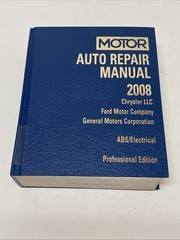2008 MOTOR Auto Repair Manual | Professional Edition | ABS Electrical