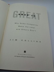 Jim Collins Good to Great Hardcover 1st Edition 2001 Business Leadership