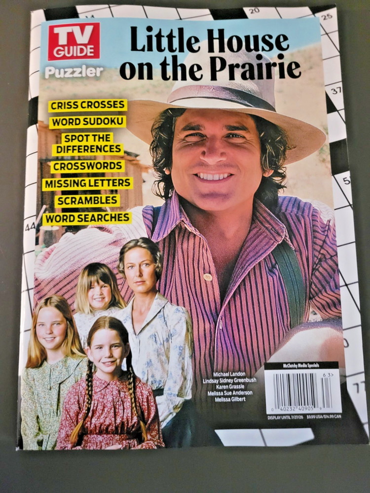 Little House On The Prairie Puzzler by TV Guide-Variety of Games With Show Theme