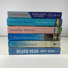 Lot of 6 Summer Romance Novels – Emily Henry, Elin Hilderbrand, Jennifer Weiner