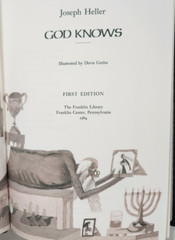 God Knows: Joseph Heller. Franklin Library. SIGNED First Edition. Leather 1984