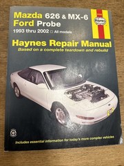 Haynes Repair Manual Mazda 626 & MX-6 Ford Probe 1993-2002 61042 Like New