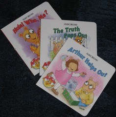 3 NEW PBS ARTHUR Baby Toddler Board Books Free Ship !