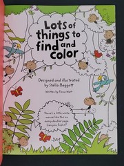 Lots of Things to Find and Color Fiona Watt Trade Paperback Usborne Activities
