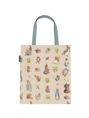 Peter Rabbit Pattern Tote Bag 15″ W x 17″ H 100% Cotton Canvas