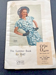 Vintage Spiegel Spring & Summer 1947 Catalog Fashion Home Paper Back Order Form