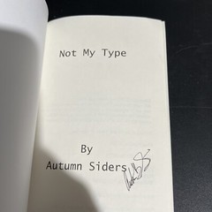 SIGNED OOP 1st Edition Not My Type Stories by Autumn Siders Trade PB 2020