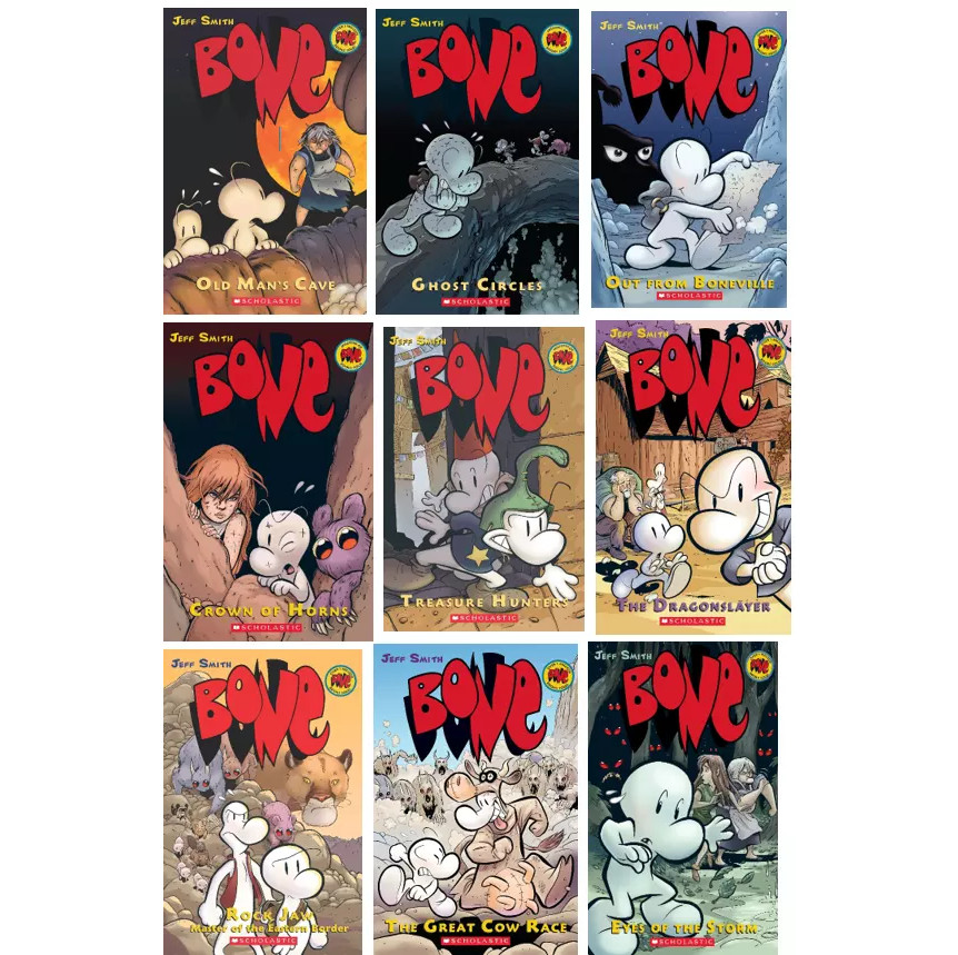Bone Series 1 to 9 Books Collection Set By Jeff Smith NEW Paperback 2022
