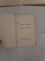 Hardback Book Patricia Carden The Art of Isaac Babel VG