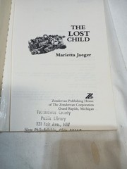 The Lost Child A True Story Marietta Jaeger Pb 1983 Ex Library
