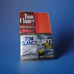 Tom Clancy lot 8 Books Hardcover Dust Jacket Mixed Titles & Years
