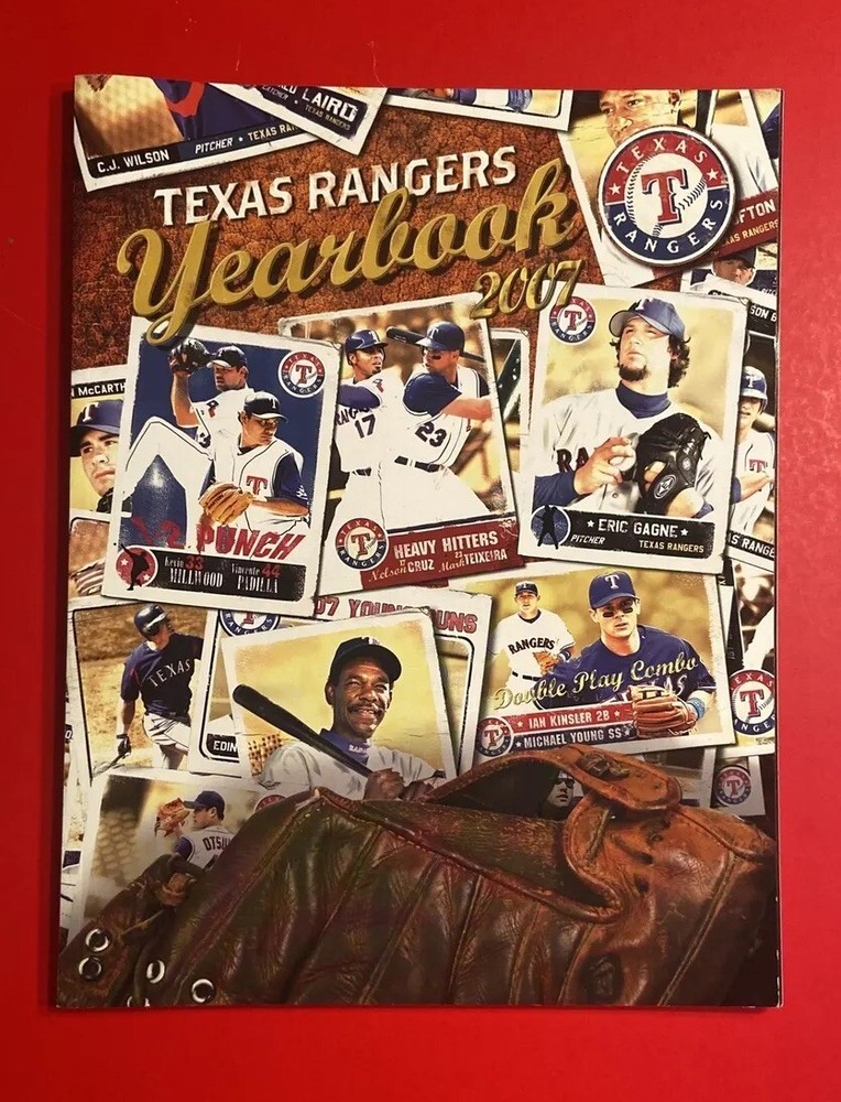 2007 TEXAS RANGERS Yearbook MLB Baseball Year Book Mark Teixeira Nelson Cruz