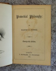[Sh12] Fine Binding signed Hayday, Gilt 1856, Proverbial Philosophy by M Tupper