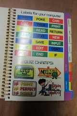 Computer Tools 1984 Spindex Stickers Graphics Programming Chart oop MAC rare 1st
