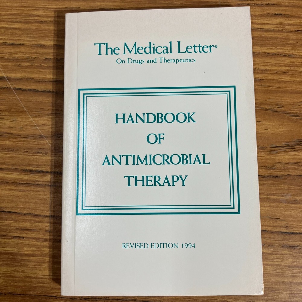 Handbook of Antimicrobial Therapy Revised Edition 1994 Infectious Disease PB