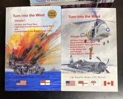 TURN INTO THE WIND Volumes I and II US Navy and Royal Navy Light Fleet SIGNED