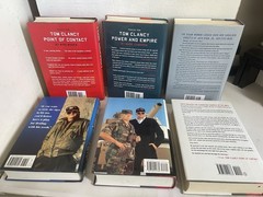 Tom Clancy lot 10 Books Hardcover Dust Jacket Mixed Titles & Years