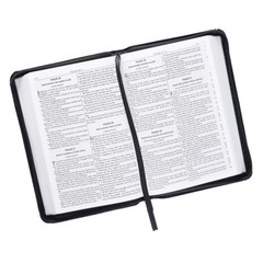 KJV HOLY BIBLE King James Version Black Mini Zippered Pocket Edition