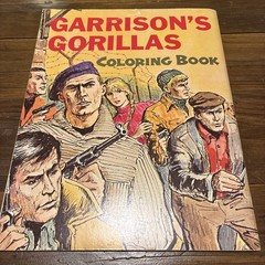 Garrison’s Gorillas Coloring Book 1968 Based On WWII TV Show UNUSED 🔥 🇺🇸
