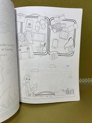 Adult Travel Coloring Book 100 pages, 47 Coloring pages, Inspirational Quotes