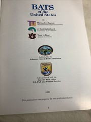 VTG Books Of BATS OF THE UNITED STATES ~ 64 Pages
