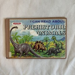 I Can Read About Prehistoric Animals David Eastman Troll HC 1977 Ex-Lib Illustr…