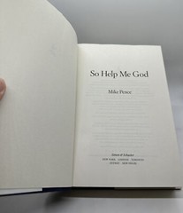 So Help Me God by Mike Pence Autobiography Hardcover Book Brand NEW