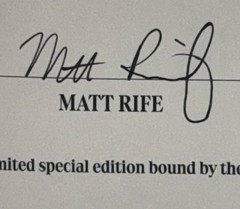 MATT RIFE SIGNED AUTOGRAPHED YOUR MOM’S GONNA LOVE ME 1ST ED / 1ST PR HC BOOK #4
