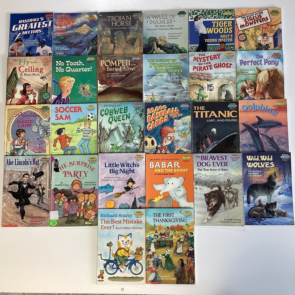 Step Into Reading Level 2, 3, 4 Reader Vintage 1st 2nd 3rd 4th Grade 26 Book Lot