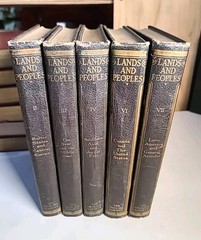 Lands and Peoples The World in Color Set of 5 Hardcover Volumes Grolier