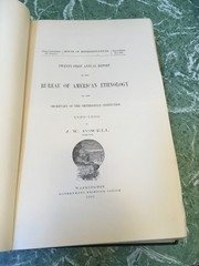 BUREAU OF AMERICAN ETHNOLOGY 31st Annual Report 1909-10 HB Smithsonian Tsimshia