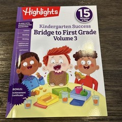 Set of 4,Highlights Kindergarten Success 15 Minutes a Day Learning Fun Workbooks