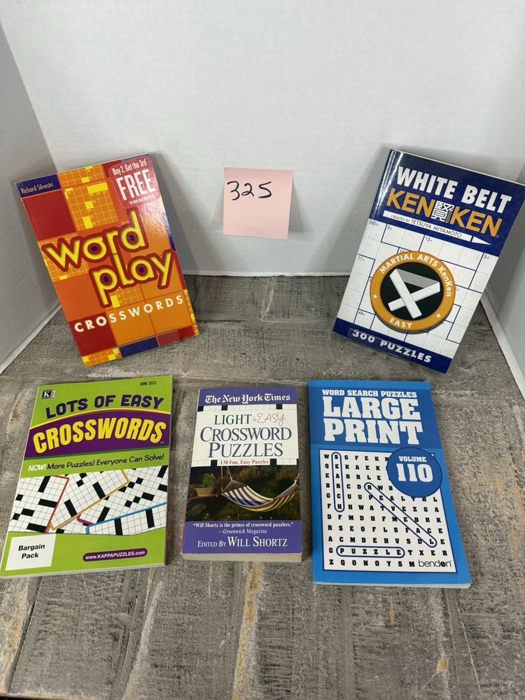 Crossword Puzzle Bundle Of 5 Books #325