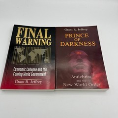 Grant R. Jeffrey Book Lot Set Of Two: Final Warning/Prince Of Darkness.Softcover