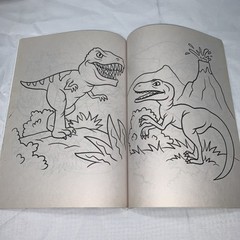 DINOSAURS COLORING BOOK.