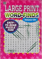 5 Large Print Word-Finds Puzzle Books Kappa Games Vol #427-434 ~ Search,Hunt NEW
