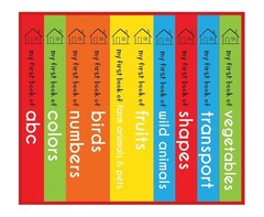 My First Library: Boxset of 10 Board Books for Kids Years 1-2