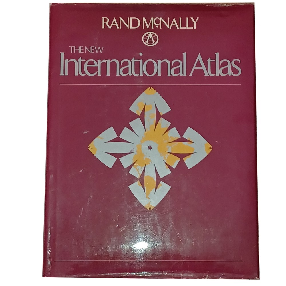 Rand McNally The New International Atlas 1983 Large Hardcover Format 11.5 x 15in