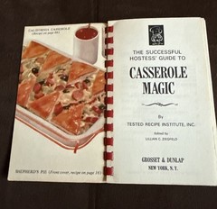 Vintage 1966 Hostess’ Guide to Casserole Magic Cookbook Recipe Book 134 Pages !