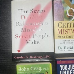 Relationship Couples Book Lot- Men From Mars 9 Critical Mistakes Hawkins Bushong