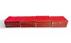 Antique Little Leather Library Miniature Books – Choose Your Title – Red Series